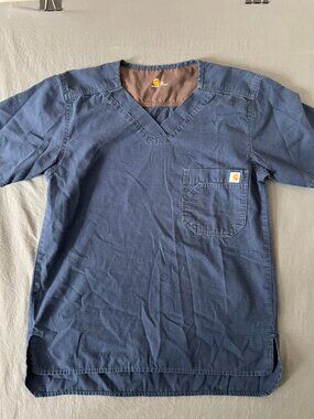 Carhartt Scrub top Men's size XS Uniform Medical Navy